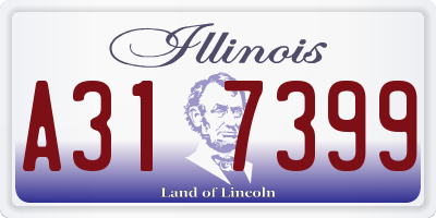 IL license plate A317399