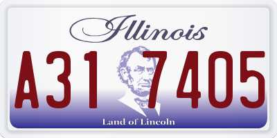 IL license plate A317405