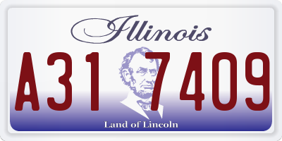 IL license plate A317409
