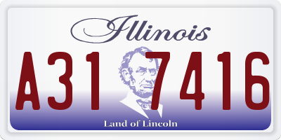 IL license plate A317416