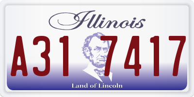 IL license plate A317417