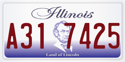 IL license plate A317425