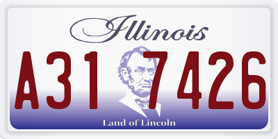 IL license plate A317426
