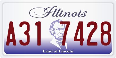 IL license plate A317428