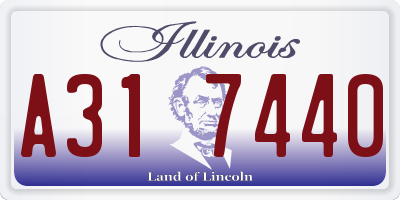 IL license plate A317440
