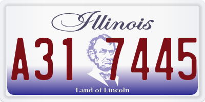 IL license plate A317445