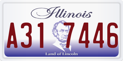 IL license plate A317446