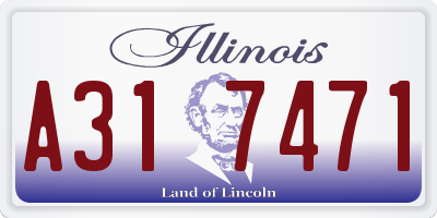 IL license plate A317471