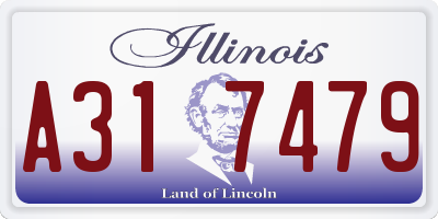IL license plate A317479