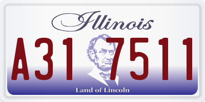 IL license plate A317511