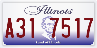 IL license plate A317517