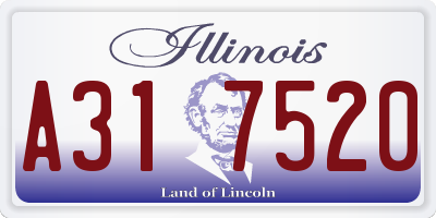 IL license plate A317520