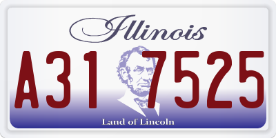 IL license plate A317525