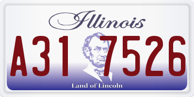IL license plate A317526