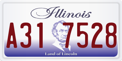 IL license plate A317528