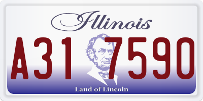 IL license plate A317590