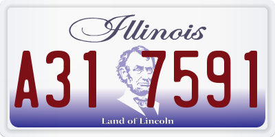 IL license plate A317591