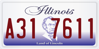 IL license plate A317611