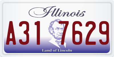 IL license plate A317629