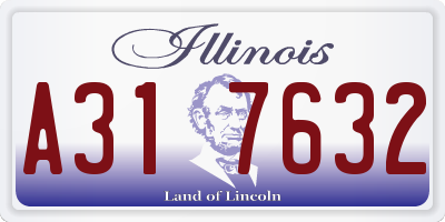 IL license plate A317632