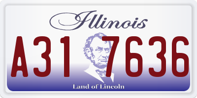 IL license plate A317636