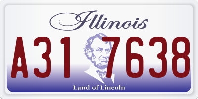 IL license plate A317638
