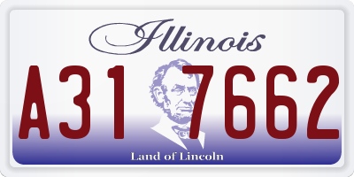 IL license plate A317662