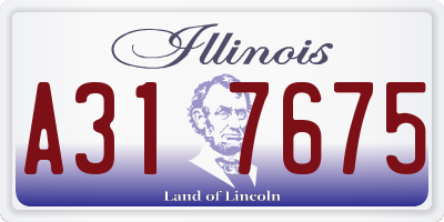 IL license plate A317675