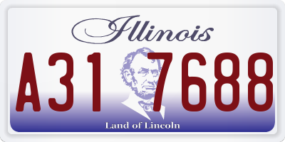 IL license plate A317688