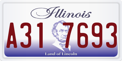 IL license plate A317693