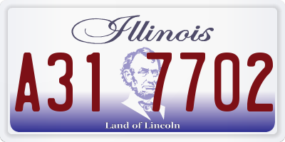 IL license plate A317702