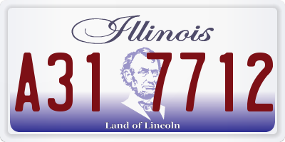 IL license plate A317712