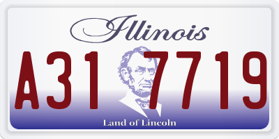 IL license plate A317719