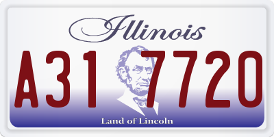 IL license plate A317720