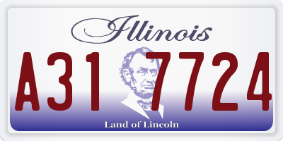 IL license plate A317724
