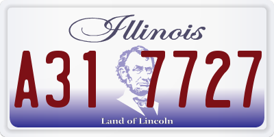 IL license plate A317727