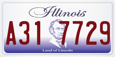 IL license plate A317729