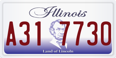 IL license plate A317730