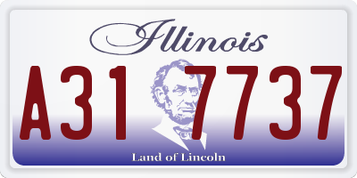 IL license plate A317737