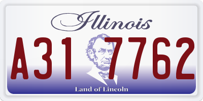 IL license plate A317762
