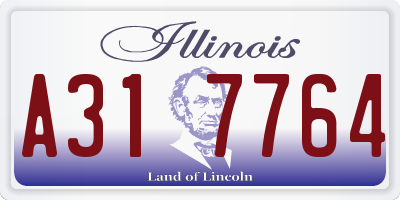 IL license plate A317764