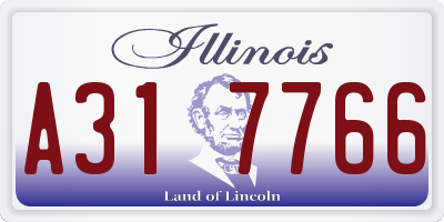 IL license plate A317766