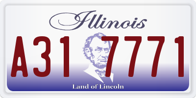 IL license plate A317771