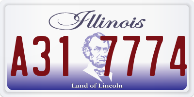 IL license plate A317774