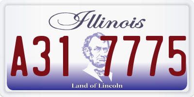 IL license plate A317775