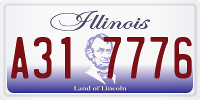 IL license plate A317776