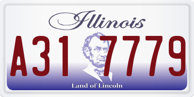 IL license plate A317779