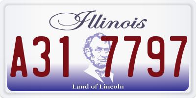 IL license plate A317797