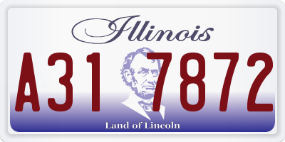 IL license plate A317872