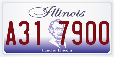 IL license plate A317900